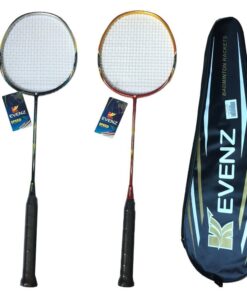 Alternative view of KEVENZ 2 Pack Graphite High-Grade Badminton Racquet, Professional Carbon Fiber Badminton Rackets, 1 Black and 1 Red Racket, 1 Carrying Bag