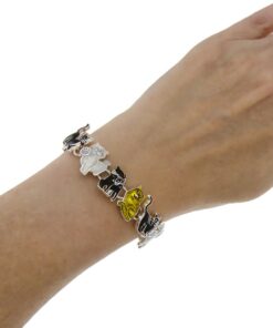 PammyJ Cat Bracelet Brown White and Black Cats 8 61pCtTDAqeL