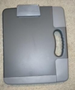 Officemate Portable Clipboard Storage plastic Case for A4 sizes, Charcoal (83301),11-3/4"w x 1-1/2"d x 14-1/2"h 63 61pETYZ5NsL