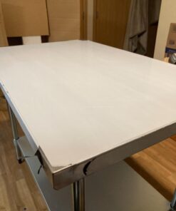 WATERJOY 48" x 30" Stainless Steel Table for Prep & Work Commercial Heavy Duty Kitchen Table with Adjustable Shelf and Wheels Installable(Without Wheel) 48" x 30" Without Wheel 36 61pEUWrTCpL 3