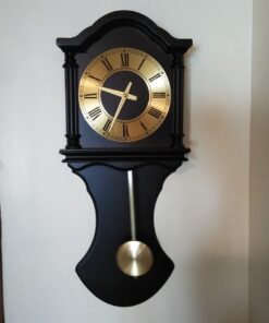 Bedford Clock Collection BED1712 Wall Clock with Pendulum and Chimes, Chocolate Wood 14 61pFmyxUTTL