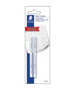 Staedtler Mars Plastic Eraser Refills for Refillable Holder, 2-Each (52855BK2),White