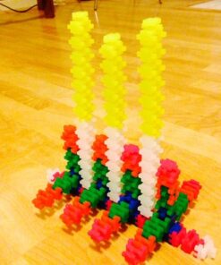 PLUS PLUS - Open Play Set - 600 Piece - Neon Color Mix, Construction Building Stem Toy, Interlocking Mini Puzzle Blocks for Kids Single 46 61pH2Vj8YL