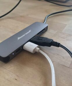 Hiearcool USB C Hub, USB C Multi-port Adapter for MacBook Pro, 7 in 1 USB C to HDMI Hub Dongle Compatible for USB C Laptops and Other Type C Devices (4K HDMI USB3.0 SD/TF Card Reader 100W PD) Space grey 45 61pHfym7vtL