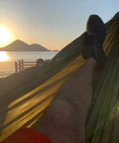 COVACURE Camping Hammock with Net - Lightweight Double Hammock 2 * 10ft Straps, Portable Hammocks, Camping Accessories for Outdoor, Hiking, Camping, Backpacking, Travel, Beach Green 38 61pJv9jIFrL