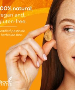 Miracle Farming Bitter Apricot Seeds / Kernels, California USA Grown, Pesticide and Herbicide-Free, Non GMO, Vegan, Raw & Large, The Best Natural Source of Vitamin B17, In an Easy Resealable Pouch (1LB) 19 61pLTk9Do3L