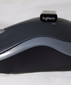 Logitech M185 Wireless Mouse, 2.4GHz with USB Mini Receiver, 12-Month Battery Life, 1000 DPI Optical Tracking, Ambidextrous PC/Mac/Laptop - Swift Gray USB Receiver 56 61pNsdQufZL