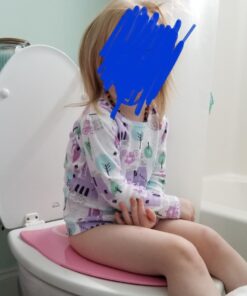 Gimars Portable Travel Potty Seat for Toddlers, Large Folding Travel Potty Seat For Kids Fits All Shape Toilet, Foldable Toilet Seat for Boys & Girls With 6 Non-Slip Silicone Pad, Free Carry Bag, Pink 39 61pQ32GFIPL 1