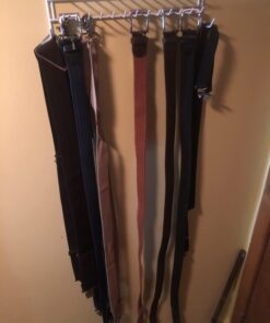 Huji Wall Mount Tie and Belt Rack Organizer, White (1 Pack) 1 26 61pQ3Jyir9L