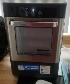 hOmeLabs Countertop Nugget Ice Maker - Stainless Steel with Touch Screen - Portable and Compact - Chewable Nugget Ice Machine - Produces Up to 44lb of Ice Per Day Nugget Ice Maker (Premium) 31 61pSRCwgkL