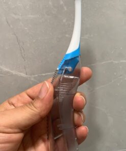 GUM Folding Travel Toothbrush - Compact Head + Tongue Cleaner - Soft Bristled Travel Toothbrushes for Adults 1ct (6pk) 6 Brushes 28 61pUHXlvcuL