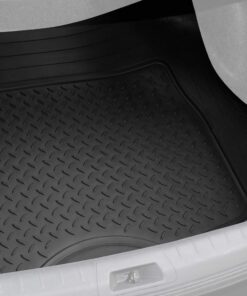BDK-MT-785 Heavy Duty Cargo Liner Floor Mat-All Weather Trunk Protection, Trimmable to Fit & Durable HD Rubber Protection for Car SUV Sedan Auto - Black 33 61pUu3Je5ZL 1