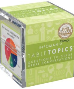 Alternative view of TableTopics Family Infomania: Questions to Start Great Conversations