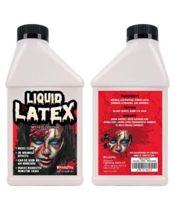 KANGAROO Liquid Latex Makeup - Face and Body SFX Makeup, Halloween Makeup, Zombie Makeup, Fake Scar, Fake Wound, Fake Injury Makeup Movie Special Effects,16 Oz Pint Professional Grade 28 61pXlSDhw7L