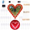 Soldering Practice Kit, Icstation Heart Shaped Led Light Soldering Project Electronics DIY Solder Kit for Back to School Students STEM Learning Project (Red, 1pc) Red 49 61pYgwUvgnL