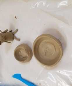 Faber-Castell Pottery Studio - Kids Pottery Wheel Kit for Ages 8+, Complete Pottery Wheel and Painting Kit for Beginners, 3 lbs of Sculpting Clay and Tools 44 61pYorienCL