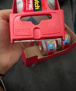 Scotch Heavy Duty Shipping Packing Tape, Clear, Holiday Shipping Supplies, 1.88 in. x 22.2 yd., 6 Tape Rolls with Dispensers 6 Count 51 61pYrvgvsYL