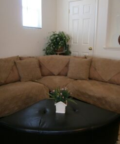 Quilted 35x82" Peat Bonded or Classic Micro Suede Sectional Sofa Cover Pad 8 61paI1RPvL