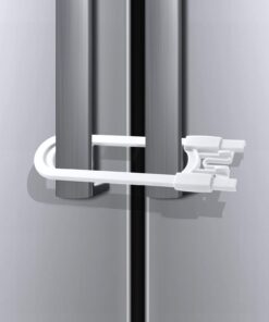 Adoric Sliding Cabinet Locks, 4-Pack U Shaped Baby Safety Locks, Childproof Cabinet Latch for Kitchen Bathroom Storage Doors, Knobs and Handles (White) 4 Count (Pack of 1) 24 61pb6XRfJfL