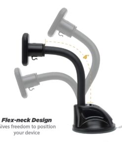Scosche MAGWDM MagicMount Flex Neck Suction Cup Car Phone Mount for Dashboard/Windshield, 360° Adjustable Magnetic Head, Universal Cell Phone Holder Compatible with iPhone, Samsung & All Devices XL 24 61pbPducsUL