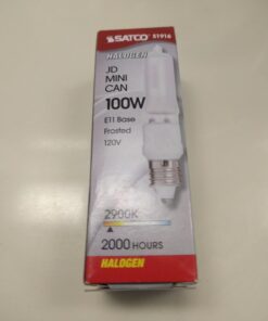 Satco S1916 120V 100-Watt T4 E11 Base Light Bulb, Frosted 1 12 61pbQFqx2TL