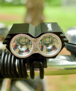 SecurityIng Waterproof 700 Lumens LED Bicycle Light 4 Modes Super Bright Bike Lamp Headlight + 8.4V Rechargeable Battery Pack + Charger for Camping, Cycling, Hiking, Riding 38 61pclj0QogL