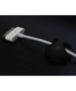 ROK Hardware Multipurpose Silicone Cable Clip Grip Wire Cord Type USB Desk Wall Desktop Organizer Charger Holder (20 Pack, Black) 20 Pack 25 61pdMB4UWCL