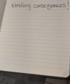 Thick Classic Notebook with Pen Loop - A5 College Ruled Hardcover Writing Notebook with Pocket + Page Dividers Gifts, Banded, Large, 180 Pages, 8.4 x 5.7 in Gray 55 61pdtOcVNNL