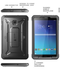 Alternative view of SUPCASE Unicorn Beetle Pro Series Case Designed for Galaxy Tab E 8.0, Full-body Hybrid Protective Case for with Screen Protector Galaxy Tab 8.0 Inch SM-T378/ SM-T375 / SM-T377 Tablet (Black) Black/Black