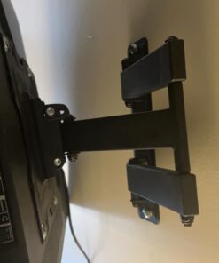 Mounting Dream UL Listed TV Wall Mount for Most 26-55 Inch TVs, Full Motion TV Mount with Perfect Center Design, Articulating Wall Mount TV Bracket Swivel and Tilt, Max VESA 400x400mm, Up to 77LBS 37 61pfhw90VL