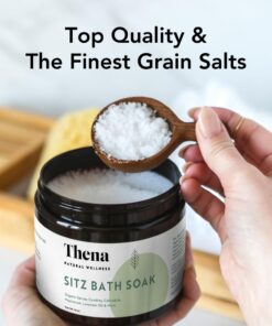 Best Organic Sitz Bath Soak for Postpartum Recovery Care New Mom Essentials & Natural Hemorrhoid Treatment, 100% Natural & Gentle with Pure Epsom & Dead Sea Salts Witch Hazel Lavender Essential Oil Sitz Bath Soak 1Pack 18 61pguPQx3oL