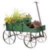 Collections Etc Amish Wagon Decorative Indoor/Outdoor Garden Backyard Planter, Green 31 61phUFNH7hL