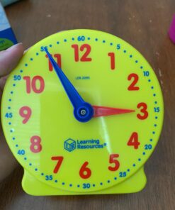 Learning Resources Big Time Student Clock, Teaching & Demonstration Clock, Develops Time and Early Math Skills, Ages 5+, Clock for Learning, 12 Hour,Back to School Gifts 25 61phcPfCaNL