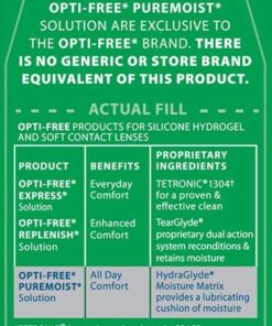 Opti-Free Puremoist Multi-Purpose Disinfecting Solution with Lens Case, 20 Fl Oz 18 61plCe7KhEL