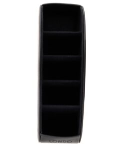 Londo Remote Control Holder with 5 Pockets - Store DVD, Blu-Ray, TV, Roku or Apple TV Remotes - PU Leather with Suede Lining - Slim, Compact Living or Bedroom Storage Black 17 61plqisb6EL