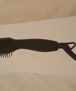 Ionic Hair Straightener Brush Upgrade 2.0,GLAMFIELDS Electrical Heated Hair Straightening with Faster Heating, MCH Ceramic Technology, Auto Temperature Lock, Anti Scald, Heat Resistant Glove(Black-01) Black 48 61pnsurkHL