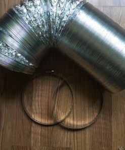 TerraBloom 6-Inch Dryer Vent Hose 25 Feet - Advanced 3-Layer Aluminum Flexible Duct for HVAC with 2 Bonus Clamps - 6-Inch Silver Ducting, Ventilation Hose, Dryer Duct Hose & Grow Tent 6" X 25 FT (SILVER) 19 61ppFZxCBZL