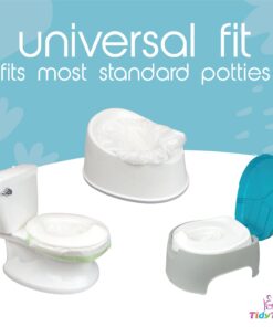 TidyTots Disposable Potty Chair Liners - Value Pack - Universal fits most potty chairs - 32 Liners 18 61prQhaoc L