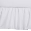 TL Care 100% Natural Cotton Percale Crib Bed Skirt, White, Soft Breathable, for Boys and Girls 46 61prj VNc L