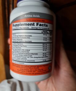 NOW Supplements, True Focus™ with Amino Acids, Ginkgo, DMAE + CoQ10 and Grape Seed Extract , 90 Veg Capsules 26 61prqhLc6ML