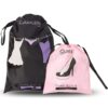 PURE STYLE Girlfriends Women's Travel Drawstring Bag Set Shoe and Laundry One Size Pink/Black 4 61psg08YXuL