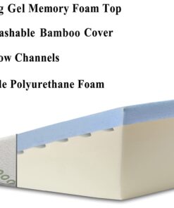 InteVision Extra Large Foam Bed Wedge Pillow (33" x 30.5" x 7.5") & Headrest Pillow in ONE Package - 2" Memory Foam Top - Helps Relief for Acid Reflux, Post Surgery, Snoring, and Back Pain 14 61ptuUifYL