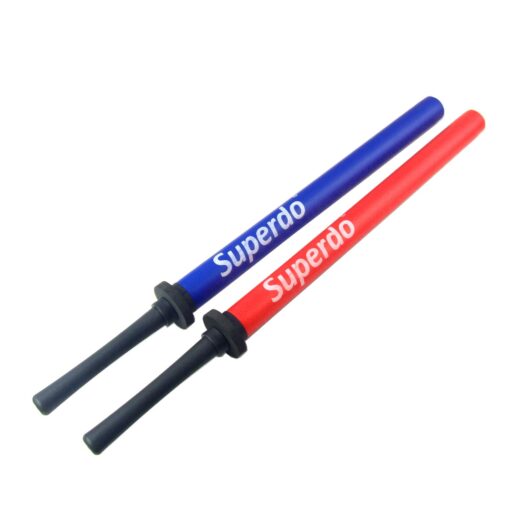 Superdo® Foam Sword Practice Swords Sparring Training Stick (Double Pack) red-blue