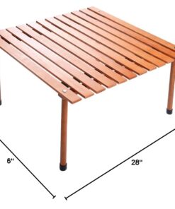 COSTWAY Wood Picnic Folding Roll Up Outdoor Camping Beach Dining Use Low Portable Table with Carrying Bag 11 61pvzI6V7L