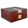 La Cubana Cherry Wooden Cigar Humidor with Golden Metal Holds up to 50 Cigars 23 61pw01oGZKL