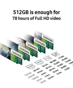 SAMSUNG (MB-ME128GA/AM) 128GB 100MB/s (U3) MicroSDXC EVO Select Memory Card with Full-Size Adapter 1 Count (Pack of 1) Card and Adapter Only 31 61pw7ikMlyL