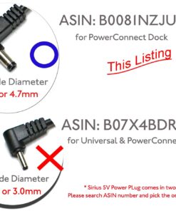 EDO Tech Compact 5V Car Bike Charger Compatible Power Cord for Sirius XM Radio PowerConnect Dock SXVD1 XDPIV1 XDPIV2 SDPIV1 XAPV2 SXIV1 XEZ1 Sporster Stratus Starmate 6 7 Onyx Lynx Edge Xpress Xmp3i 11 61pwVU4rpL