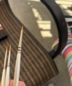 MyArtscape Miniature Paint Brushes with Holder, Set of 12 for Detail & Fine Point Painting - use with Acrylic, Watercolor, Oil, Gouache - for Pinstriping, Warhammer 40k & Lettering - Art Supplies Miniature Brushes With Holder 27 61pyv4zLRDL 1