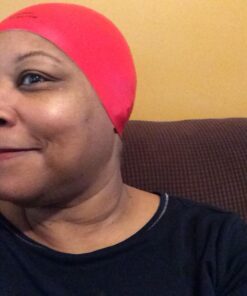 Reversible Silicone Swim Cap, Waterproof 2-in-1 Swimming Caps for Men and Women with Carry Bag, Flexible Adult Swimmers Cap for Short and Medium Length Hair Red/White 12 61pz1NHUHGL