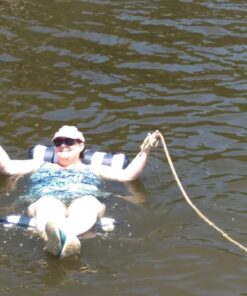 Aqua Original 4-in-1 Monterey Hammock Pool Float & Water Hammock – Multi-Purpose, Inflatable Pool Floats for Adults – Patented Thick, Non-Stick PVC Material Blue Navy - Hammock 39 61pzWFQZ6tL